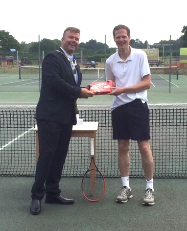 one of the winners in Woodbridge Tennis Club's annual Dick McDonald tournament