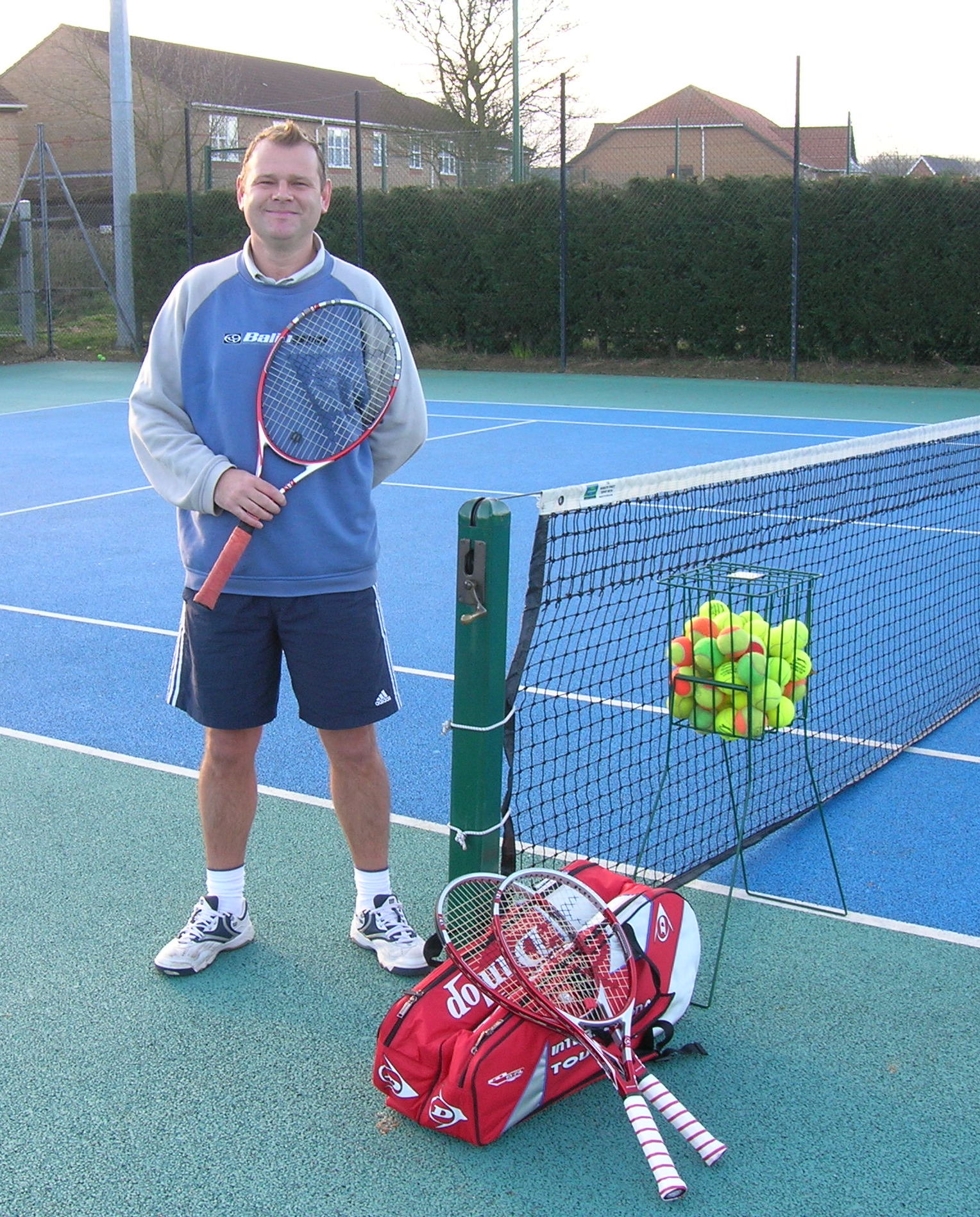 Martin Denny, tennis coach at Woodbridge Tennis Club in Suffolk