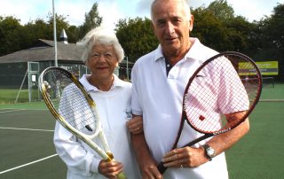 Woodbridge tennis club members Margaret and Max Pemberton