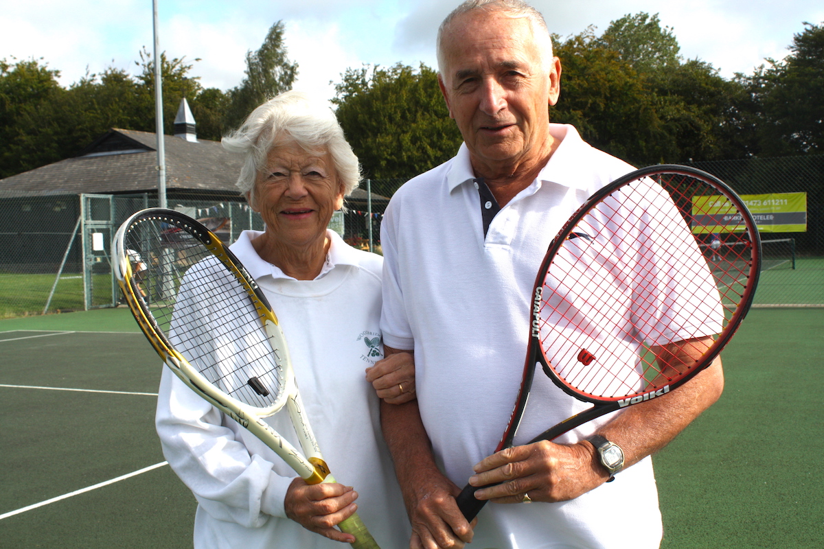 Woodbridge tennis club members Margaret and Max Pemberton