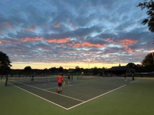 Woodbridge Tennis Club at Sunset